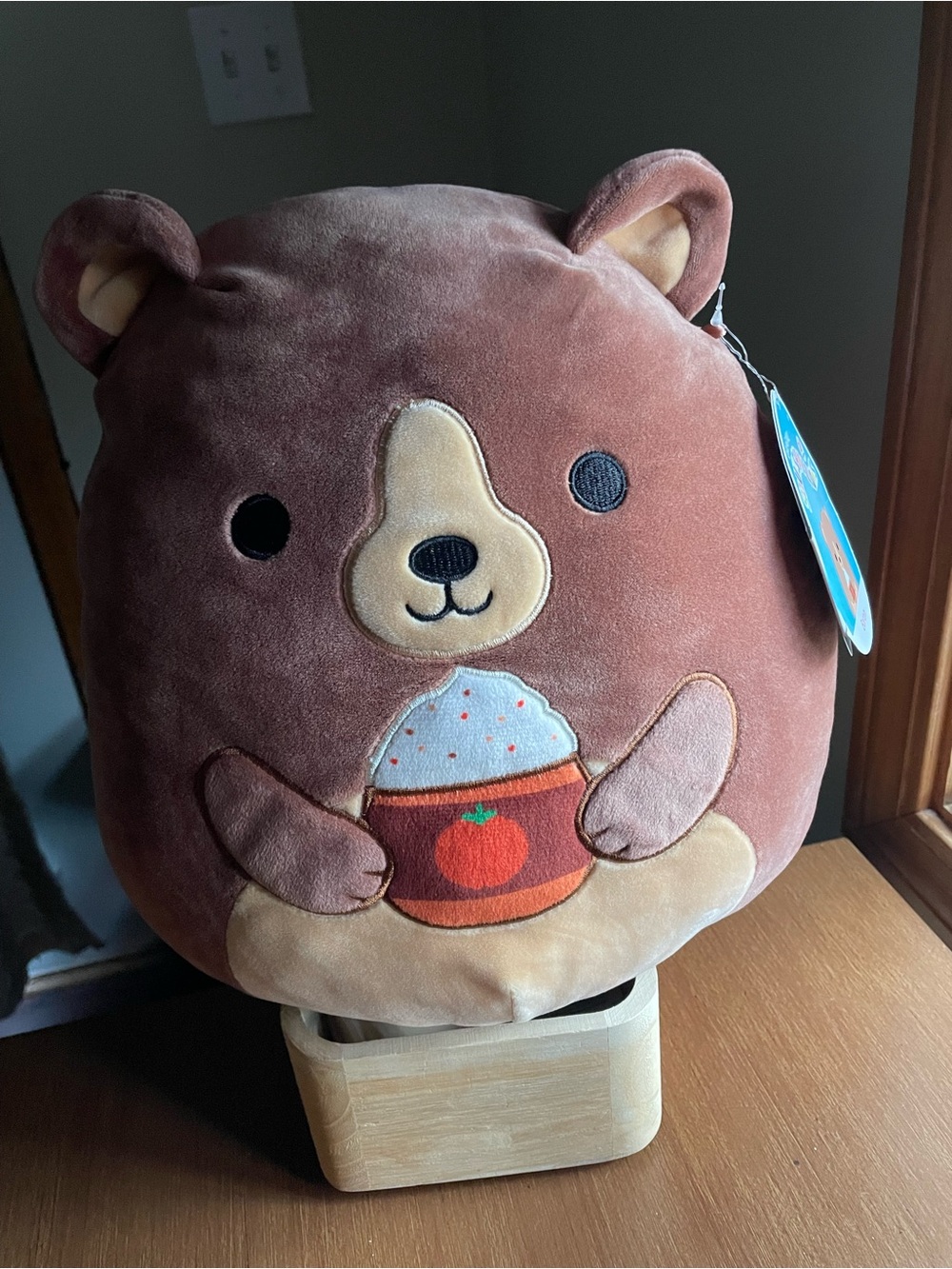 NWT 12" Baron the Bear Fall Pumpkin Spice Latte Squishmallow Plush